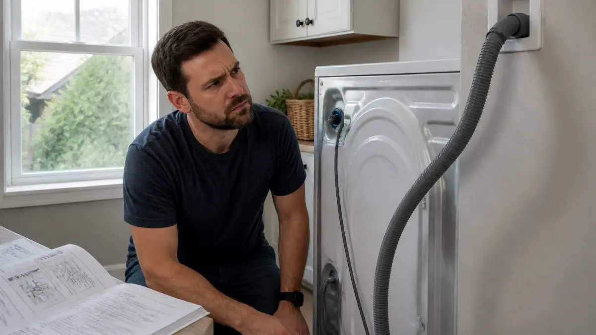 Évacuation machine à laver trop haute : solutions et normes