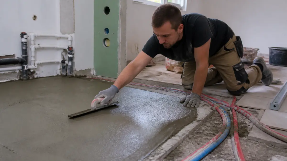 Chape maigre pour carrelage : le bon dosage expliqué