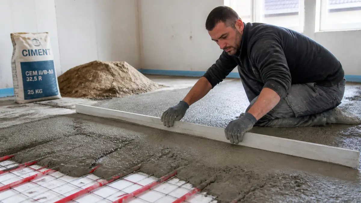 Chape maigre pour carrelage : le bon dosage expliqué