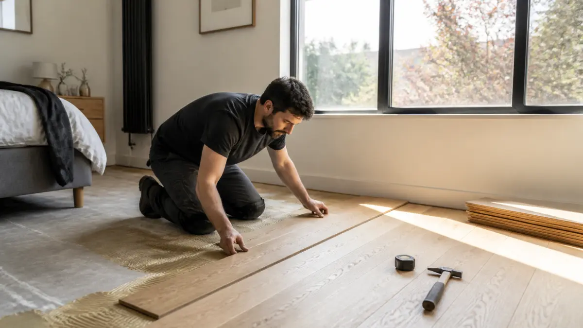Dans quel sens faut-il poser le parquet dans une chambre ?