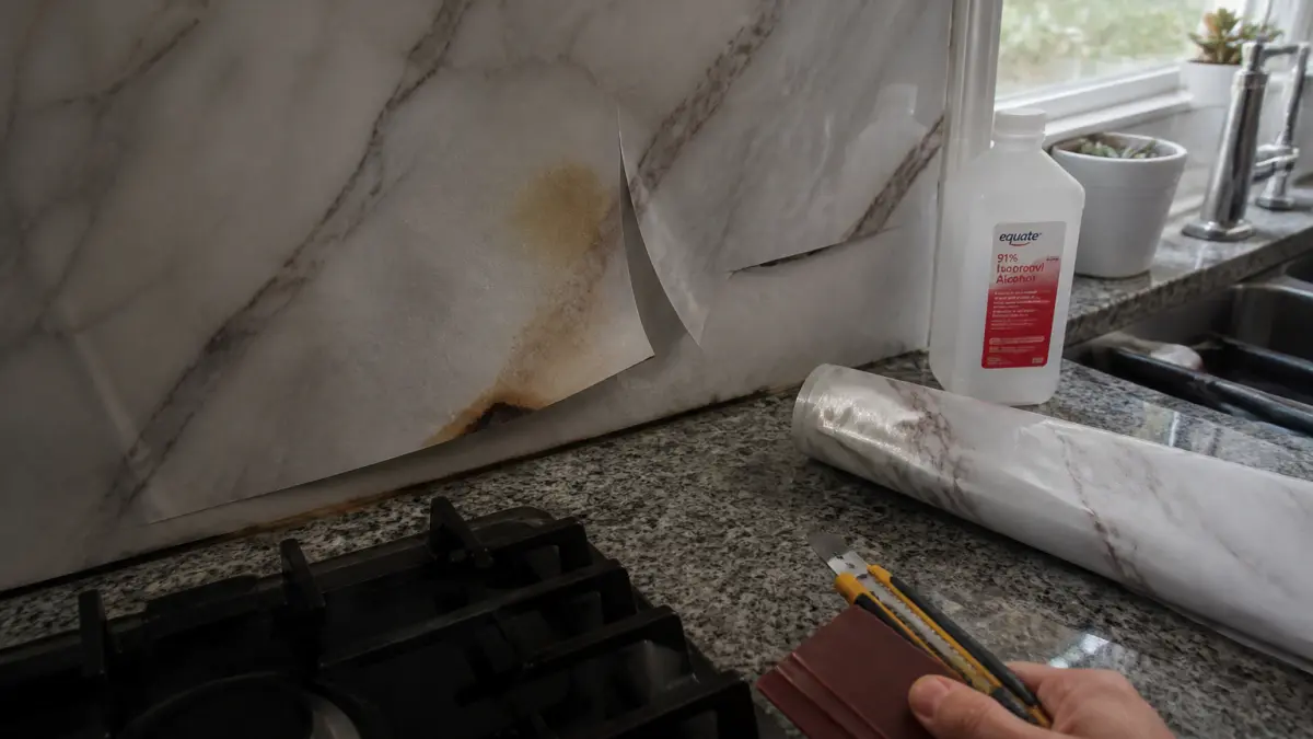 Crédence cuisine adhésive : bonne solution ou fausse bonne idée ?