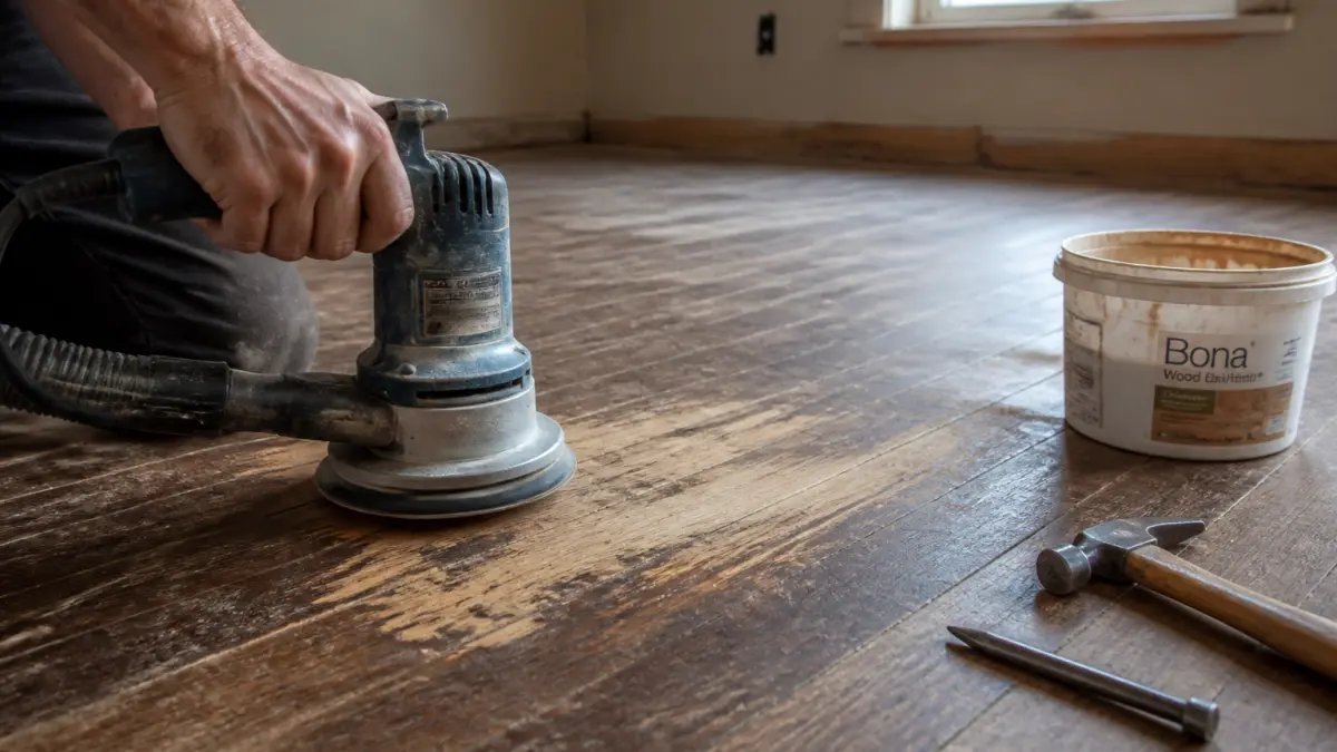 Poncer un parquet : les étapes pour éviter les traces et les creux