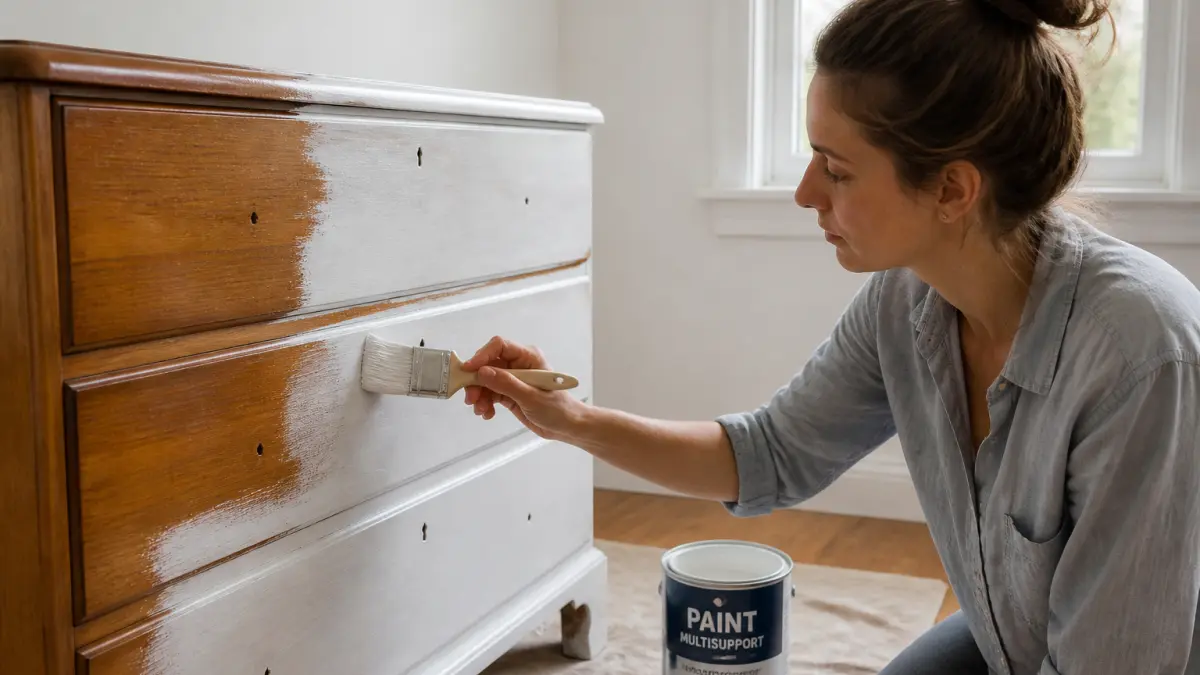 Peindre un meuble en bois sans poncer : méthode rapide et résultat propre