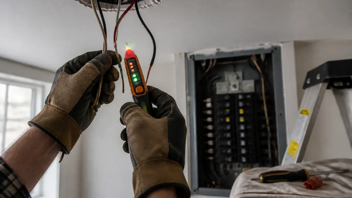 Installer un luminaire au plafond : les vérifications à faire avant de brancher