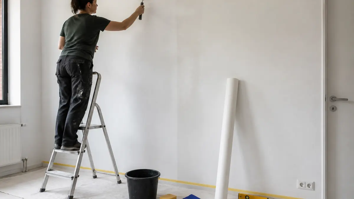 Poser du papier peint intissé : la méthode la plus simple pour débuter