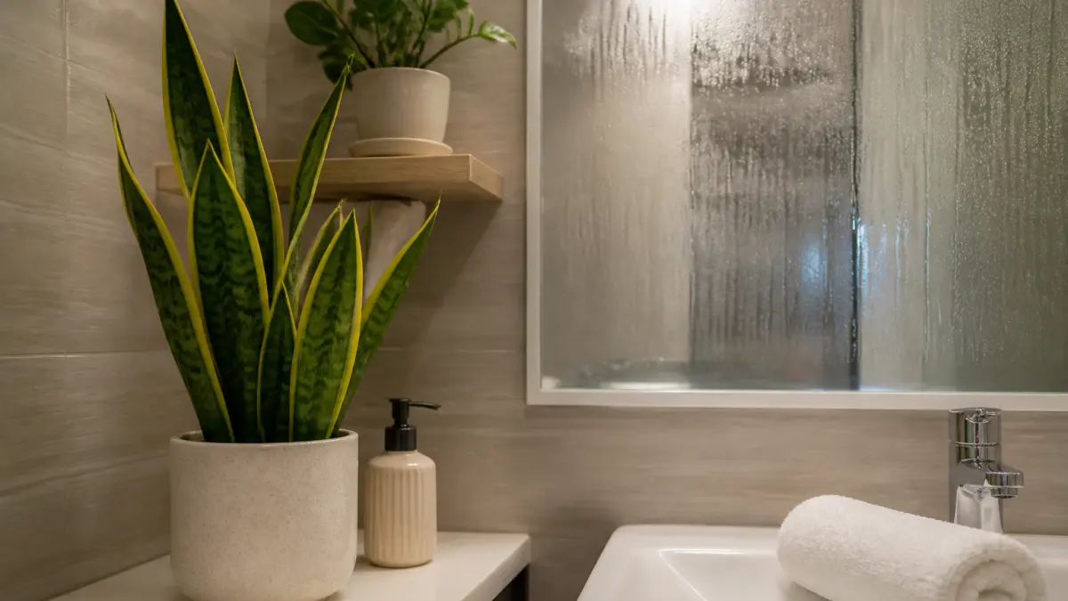 Plante de salle de bain sans lumière : lesquelles tiennent vraiment ?