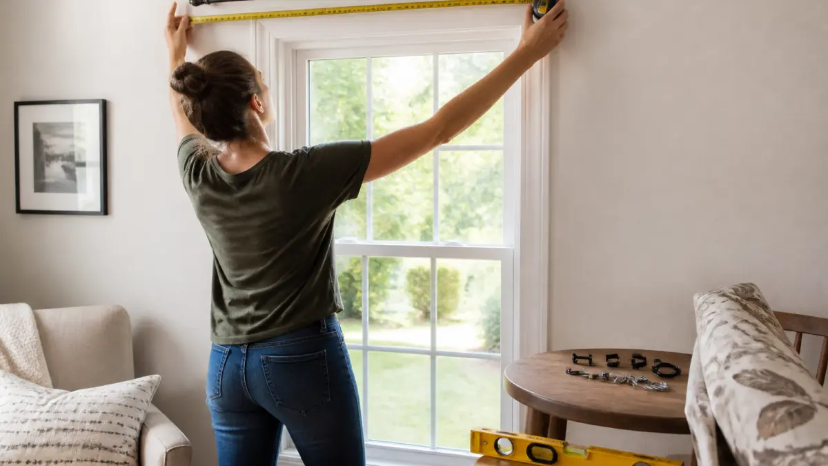 Tringle à rideau : hauteur, largeur et fixation à prévoir avant la pose