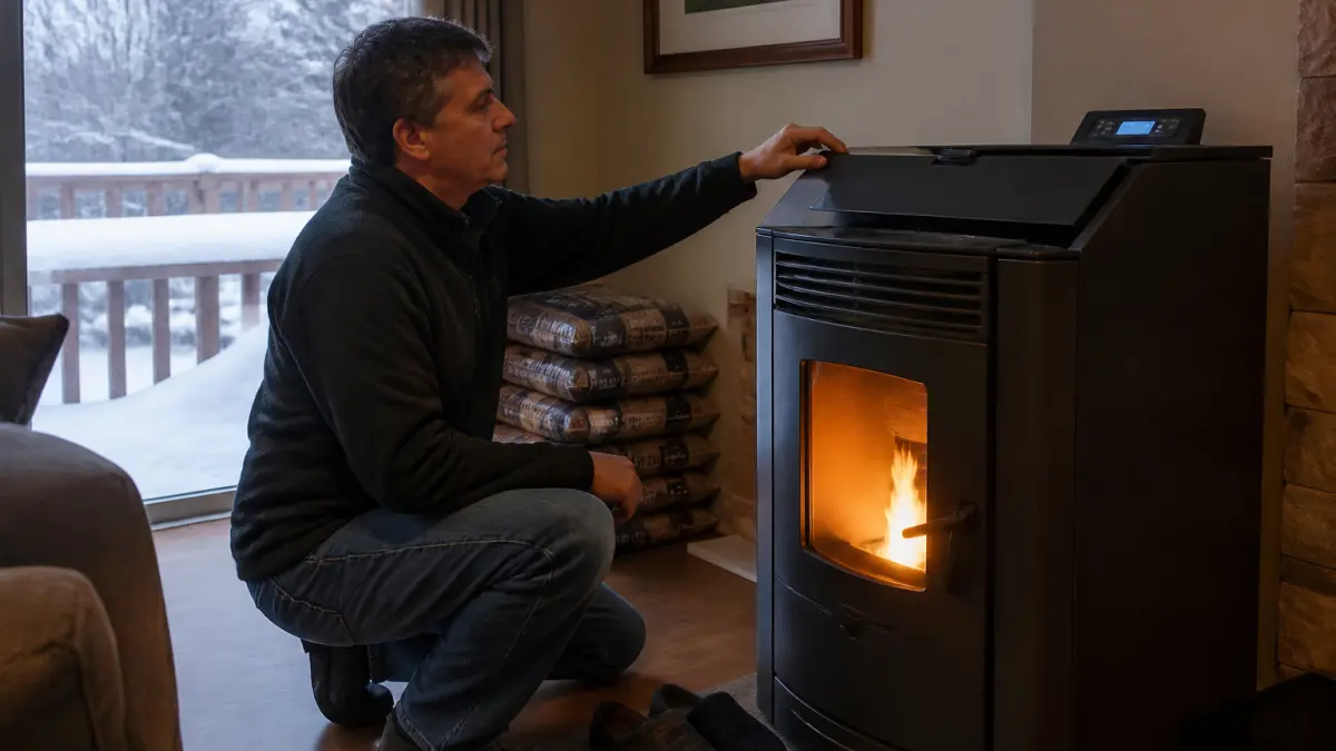 Consommation d’un poêle à granulés : combien prévoir en hiver ?