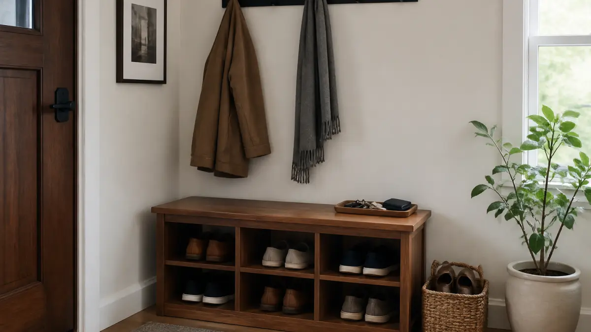 Entrée de maison : 10 idées de rangement simples et efficaces
