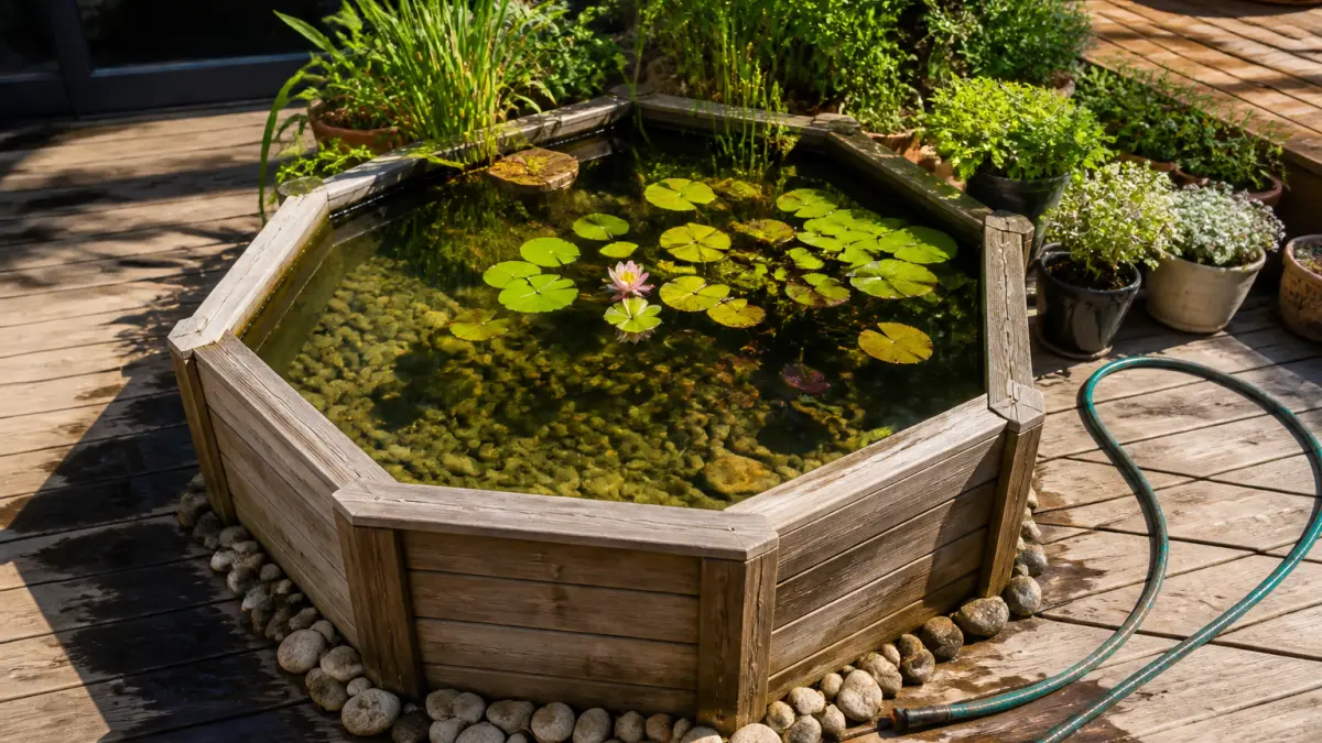 Bassin de jardin hors-sol : idées, installation et entretien facile