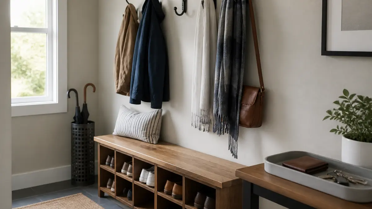 Entrée de maison : 10 idées de rangement simples et efficaces