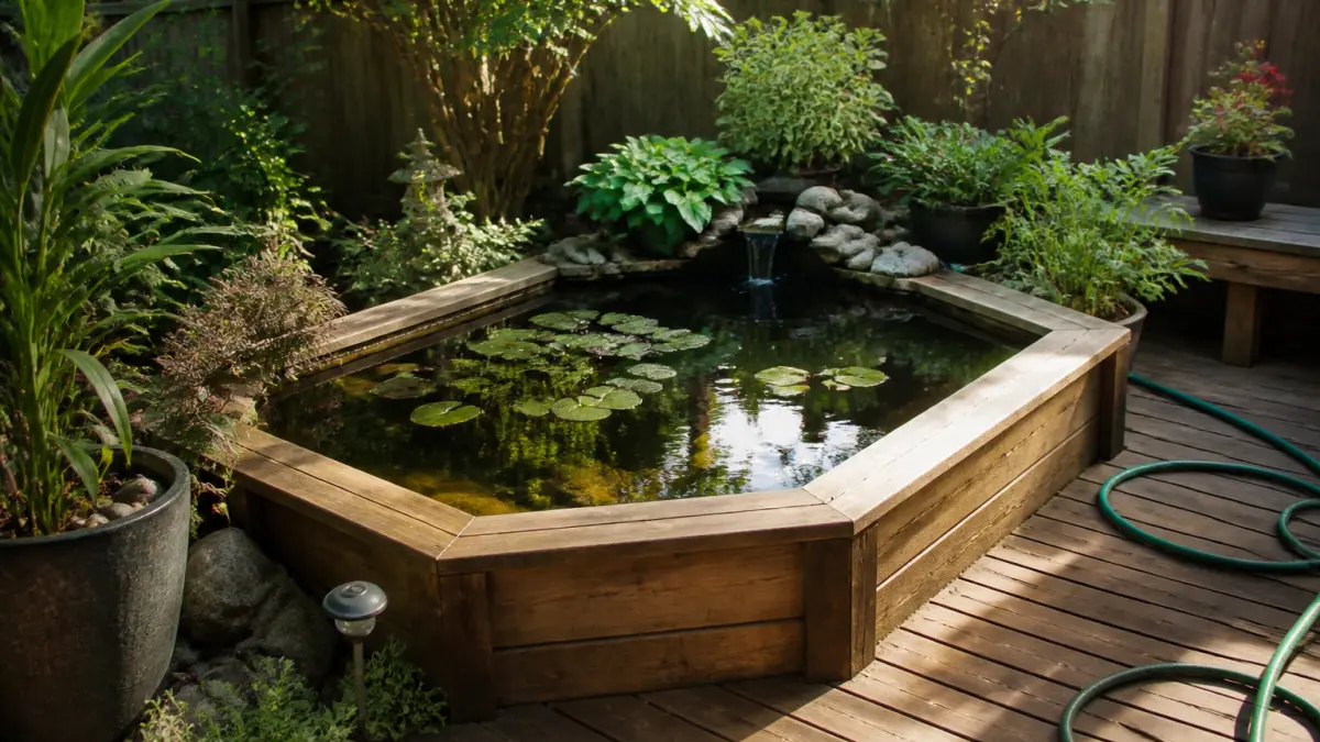 Bassin de jardin hors-sol : idées, installation et entretien facile