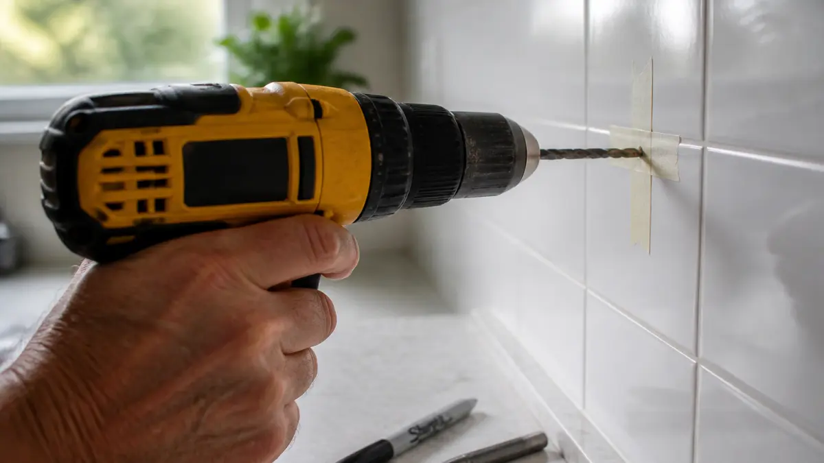 Percer du carrelage sans le casser : la méthode étape par étape