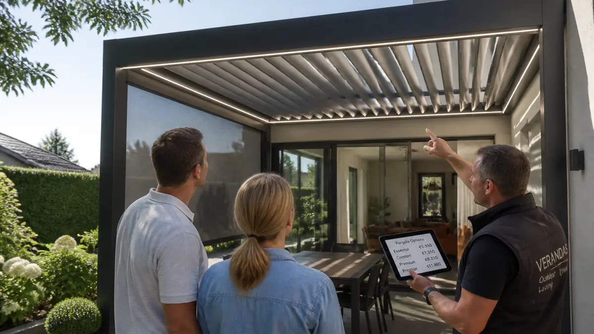 Pergola bioclimatique prix au m² : combien prévoir selon les options ?