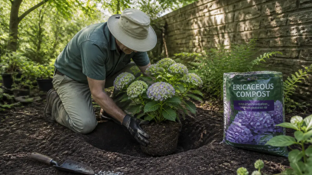 Planter un hortensia en pleine terre : exposition, sol et arrosage