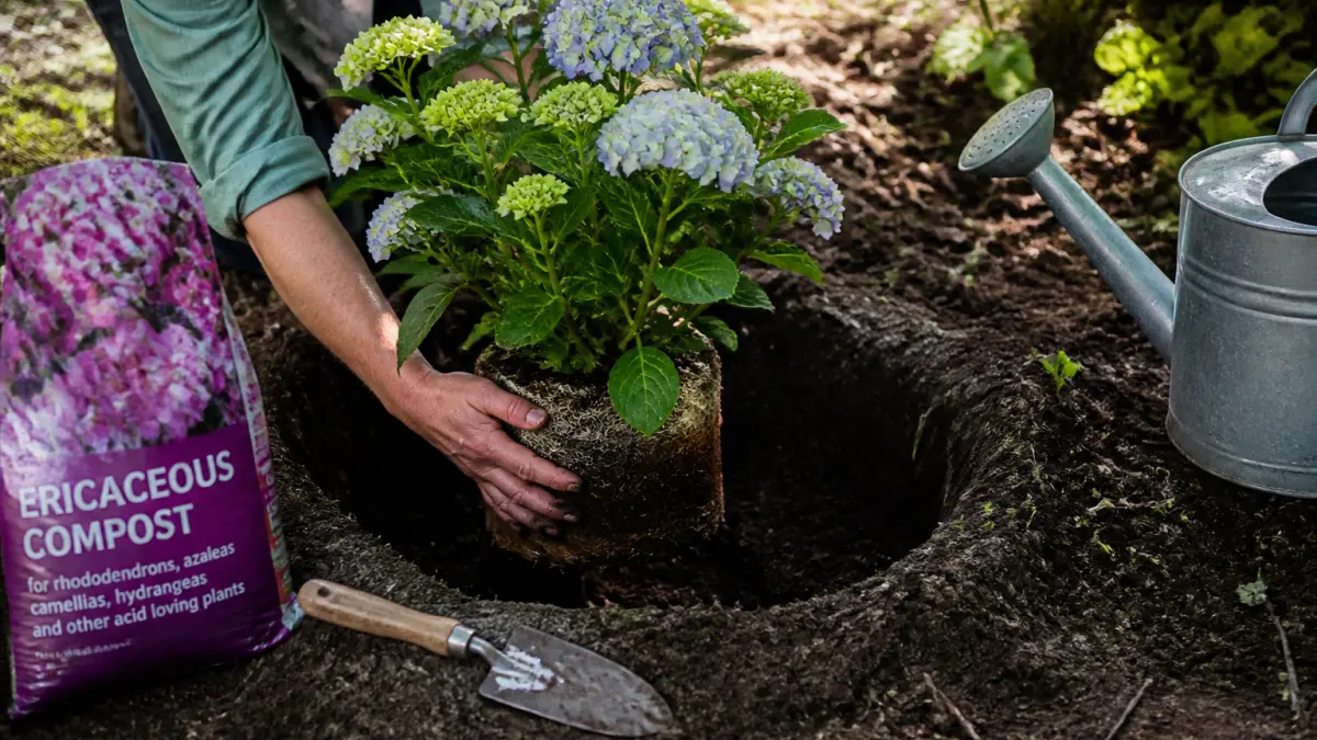 Planter un hortensia en pleine terre : exposition, sol et arrosage