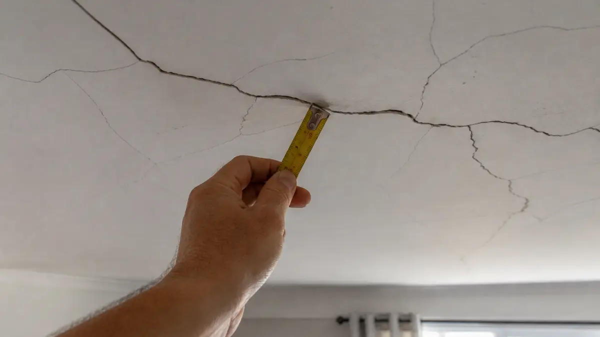 Fissures au plafond : lesquelles sont graves et comment les réparer