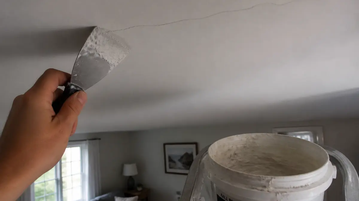 Fissures au plafond : lesquelles sont graves et comment les réparer